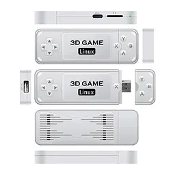 Ігрова приставка геймстик консоль Powkiddy Boyhom Y6 3D Linux Game Stick 128GB S905X2 + 11000 відеоігор - мініатюра 4