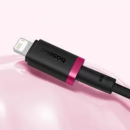 Кабель Baseus Dura Series Fast Charging Lightning 2.4A (2m) black/red (P10377801U01-03) - мініатюра 7