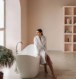 Ванна акрилова окремостояча Rea Ferrano 180x80 white REA-W0098, Білий - мініатюра 4