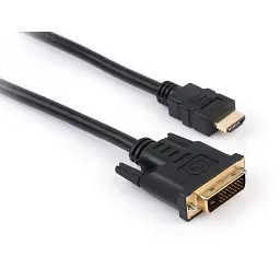 Кабель мультимедійний HDMI M to DVI M 5.0m 24+1pin Vinga (VCPHDMIDVI5)