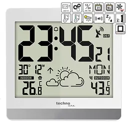 Настінний годинник Technoline WS8119 White (WS8119) - мініатюра 3