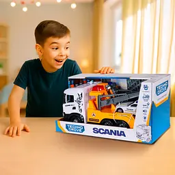 Ігровий набір TechnoDrive серії Mid Truck - Евакуатор Scania з машиною поліції (3004KS) - мініатюра 12