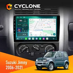 Штатна магнітола Suzuki Jimny 2006-2021 Cyclone C9-013 4x64 DSP 4G Cyclone (НФ-00007453)