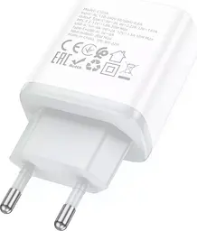 Мережевий зарядний пристрій Hoco C105A PD 20W White [86910] - мініатюра 5