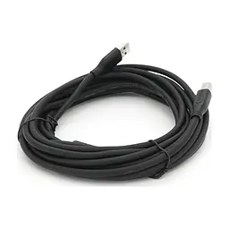 Кабель для принтера USB 2.0 AM/BM 5.0m ferrite black VEGGIEG (V-U207) - мініатюра 2