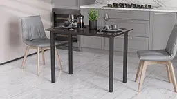 Стіл універсальний Knap Ferrum-decor 750x1200x600 Чорний метал ДСП Венге Магія 16 мм (FRD-106348)
