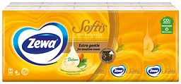 Носові хустки Zewa Softis Soft&Sensitive чотиришарові 10 уп. по 9 шт. (830422)