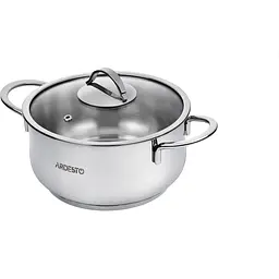 Каструля Ardesto зі скляною кришкою Black Mars 1.8л нержавіюча сталь kuh0014690