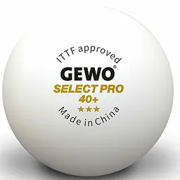 М'ячі для настільного тенісу Gewo Select Pro 40+ ITTF 6 шт (86481200) - мініатюра 1