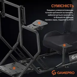 Крісло ігрове GamePro кокпіт (RS115) - мініатюра 8