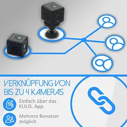 Компактна WiFi камера KUUS C2 з виявленням руху та відеозаписом - мініатюра 8