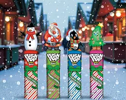 Льодяник на паличці Push Pop Topper Christmas Lollipop Santa 14г - мініатюра 6