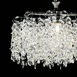 Підвісна кришталева люстра Splendid Ray L2936/6 (CH), хром, 6 ламп E27, від 13-20 м² - мініатюра 3