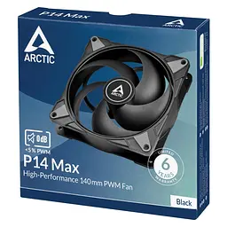 Корпусний вентилятор Arctic 140 мм P14 Max ACFAN00287A Black - мініатюра 4
