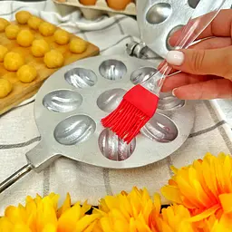 Форма для випікання великих горішків з начинкою на плиті горішниця на 9 половинок великих горішків, Ласунка 81679 - мініатюра 2