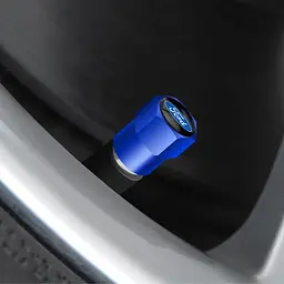 Ковпак вентиля колеса Ford 4 шт Тюнінг Сині - мініатюра 3