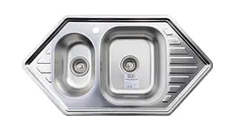 Кухонна мийка Romzha Meduza 1.5C Textura RO49645, Сірий