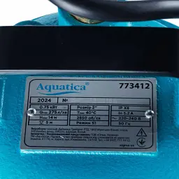 Насос каналізаційний 0.75кВт Hmax 14м Qmax 275л/хв AQUATICA (773412) - мініатюра 3