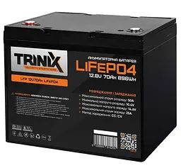 Акумуляторна батарея для ДБЖ Trinix LiFePO4 12.8 V / 70 А*ч (44-00007)