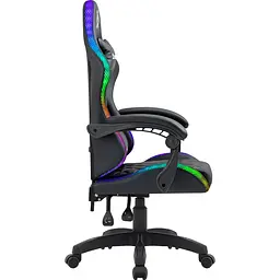 Крісло ігрове Defender Energy, Клас 4, 50 мм, PU, RGB, чорне - мініатюра 4