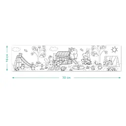 Дитяча розмальовка "Peppa Pig: Прогулянка з родиною" 200184 великий формат 70×16 см - мініатюра 2