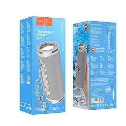 Портативна акустика Hoco Dazzling pulse sports BT speaker HC9 світло-сіра - мініатюра 2