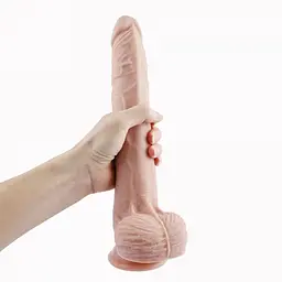 Фалоімітатор Hismith Silicone Dildo with Vibe KlicLok 11.8″ з вібрацією для секс-машин - мініатюра 8