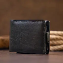 Чоловічий шкіряний портмоне GRANDE PELLE 11х9х2 см acs0024450 - мініатюра 9
