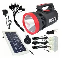 Ліхтар кемпінговий (станція) Luxury YJ-1908 10W+22SMD + MP3 FM + P.B.+ solar + ЗУ220В + 3 режими - мініатюра 4