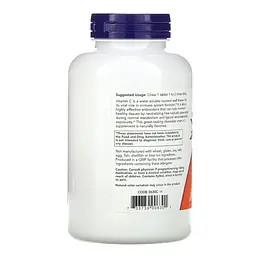 Вітаміни та мінерали NOW Vitamin C-500, 100 жувальних таблеток - Апельсин - мініатюра 3
