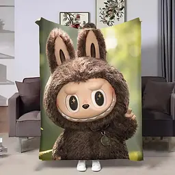 Плед 3D Лабубу №2 м’який плюшевий подарунковий 160×200 см