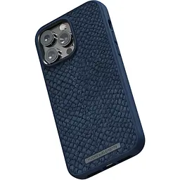 Чохол-накладка Njord Salmon Leather MagSafe Case Blue для iPhone 14 Pro Max (NA44SL01) - мініатюра 3