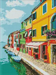 Алмазная мозаика/вышивка Улицами Италии 30*40 см Идейка AMO 7526