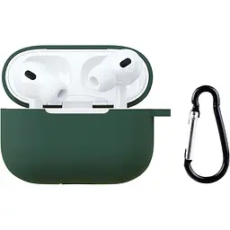 Чохол Silicone Case + Carbine для AirPods Pro 2 Dark Green [132178]