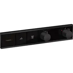 Термостат для душу Hansgrohe RainSelect прихованого монтажа на 2 споживача matt black 15380670