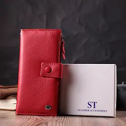 Жіночий шкіряний гаманець ST Leather 9,5х19х2,5 см acs0028465 - мініатюра 9