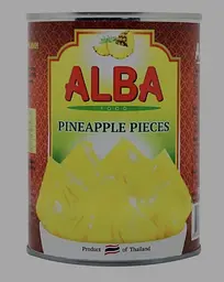 Ананас ALBA Food Pineapple pieces в сиропе 580 мл