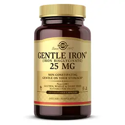 Вітаміни та мінерали Solgar Gentle Iron 25 mg, 180 вегакапсул