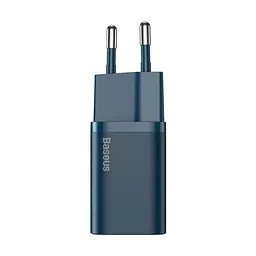 Сітчастий зарядний пристрій Baseus Super Si Quick Charger 1C 20W EU синій CCSUP-B03 - мініатюра 4