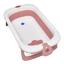 Ванна для новонароджених з термометром силікон ME 1106 T-CONTROL Pink