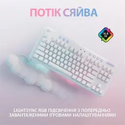 Клавіатура бездротова Logitech G715 Linear White (920-010692) - мініатюра 5