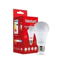 Лампочка Vestum LED A65 15W 3000K 220V E27 (1-VS-1102) - мініатюра 2