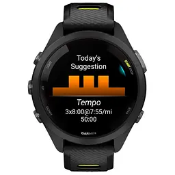 Смарт-годинник Garmin Forerunner 265S Black Bezel and Case w. Black/Amp Yellow S. Band (010-02810-03/13/53) - мініатюра 8