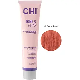Тонер для волосся CHI Tone&Gloss Coral Rose кремовий безаміачний 85 г - мініатюра 2
