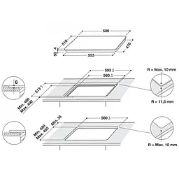 Варильна поверхня електрична Whirlpool WB S0060 NE - мініатюра 6