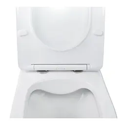 Унітаз підвісний Qtap Swan безободковий з сидінням Soft-close QT16335178W - мініатюра 4