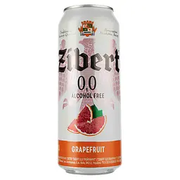 Безалкогольне пиво Zibert Grapefruit, світле, 0,5%, 0,5 л