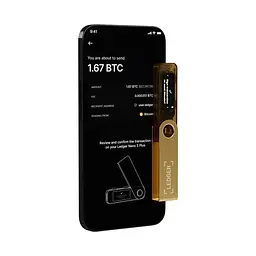 Апаратний гаманець для криптовалют Ledger Nano S Plus Gold (LNSPG) - мініатюра 6