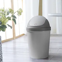 Відро для сміття MBM My Home з кришкою 9 л сіре (BIN-10 9L GRAY) - мініатюра 9
