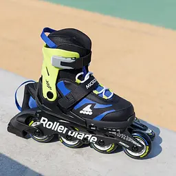 Ролики Rollerblade Microblade 33-36,5 Синій-Жовтий - мініатюра 7